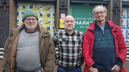 Green Councillors Stephen Froggatt, Mark Roberts and Duncan Kerr