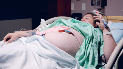 Woman in premature labor with fetal monitor.  Photo by Sharon McCutcheon, Unsplash
